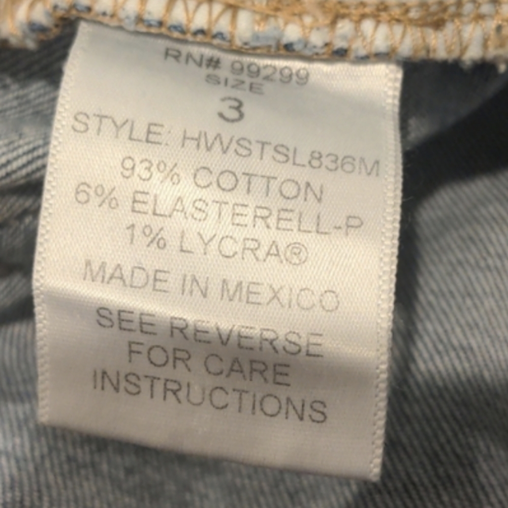 Fashion Nova Killing Em Softly Medium Blue Wash Side Split Jeans size 3 - Picture 9 of 10